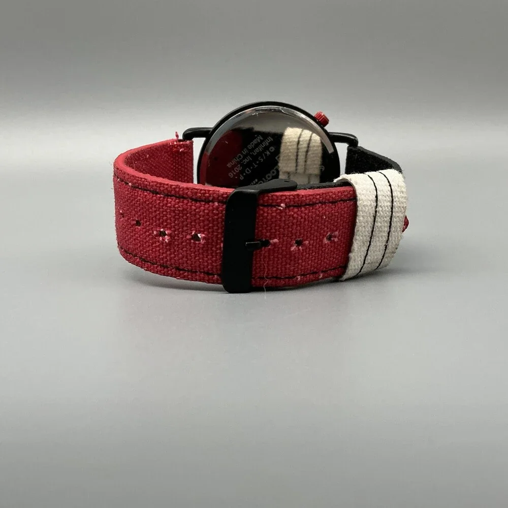 Bleach Loot Crate Exclusive Mens Watch 42mm Anime Black Red Canvas New Battery